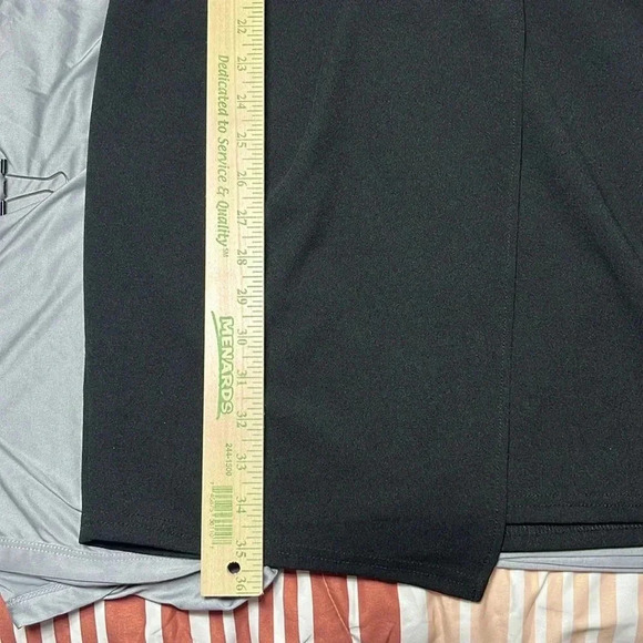 Lulus Made‎ With Love Size 4 Little Black Dress Short Sleeve Knee Length Wrap - Picture 10 of 11